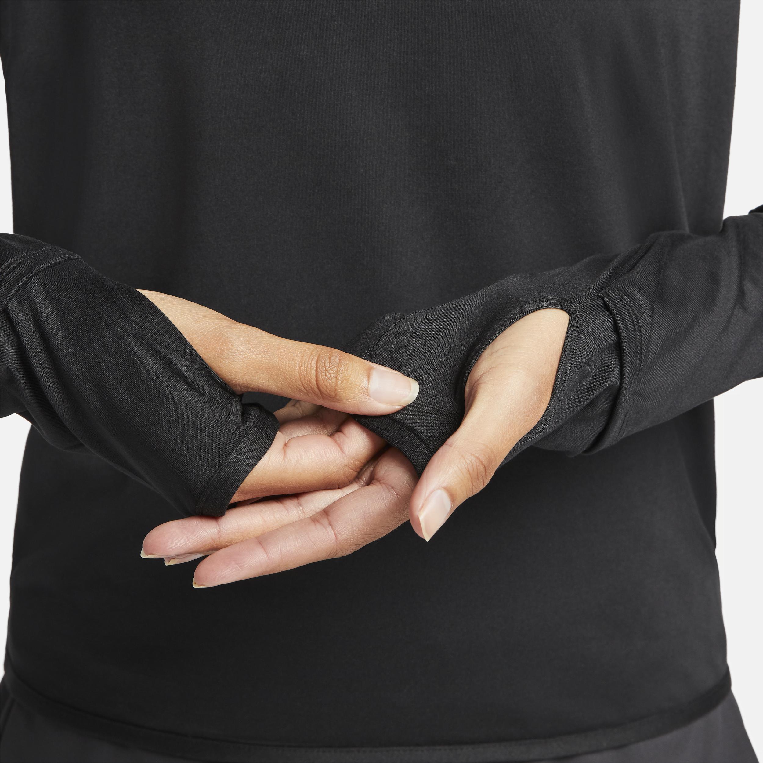 Nike Womens Dri-FIT Swift Element UV Crew-Neck Running Top | FB4297-010 Product Image