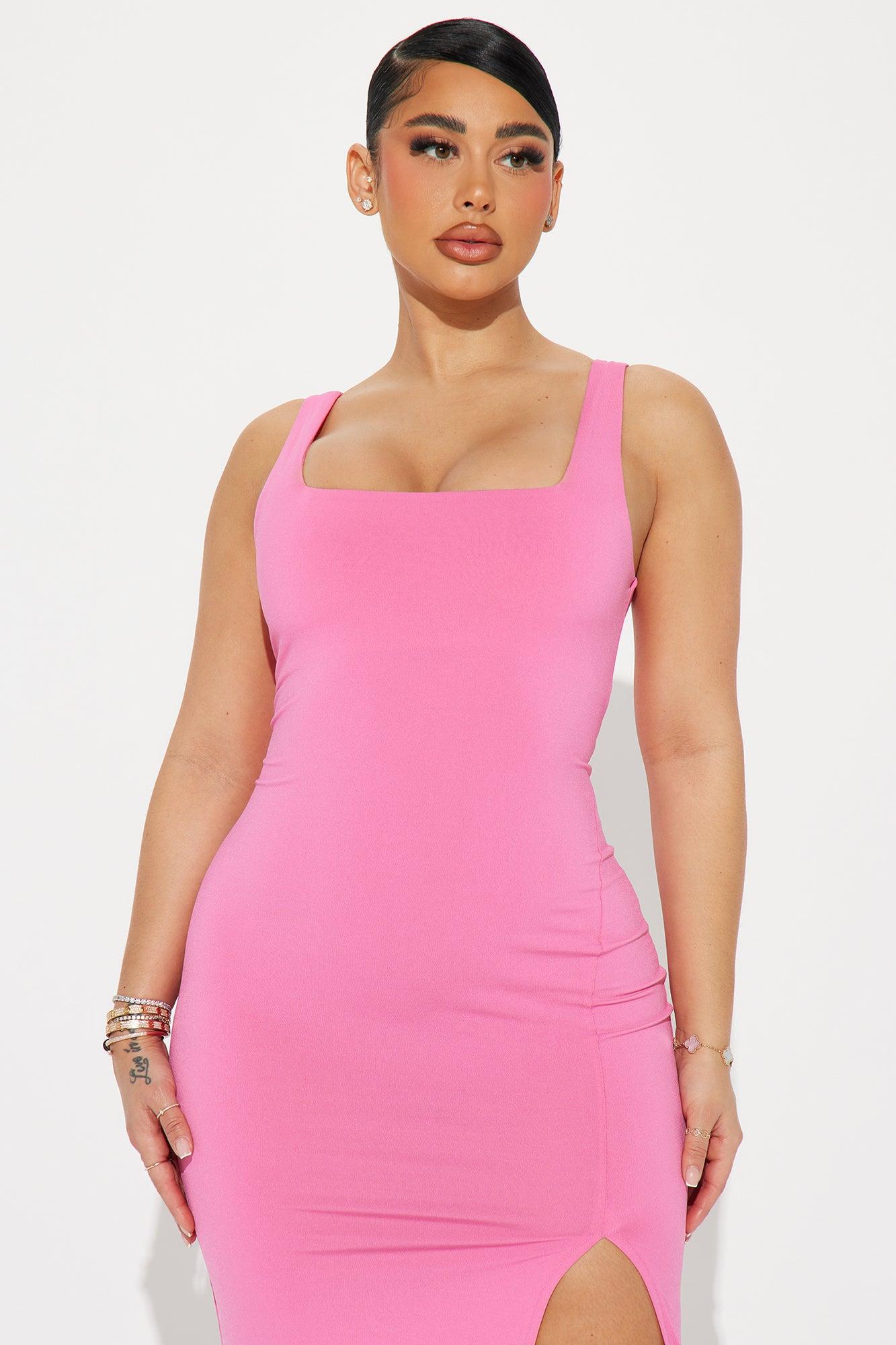 Kiss Me Sleeveless Midi Dress - Rose Product Image