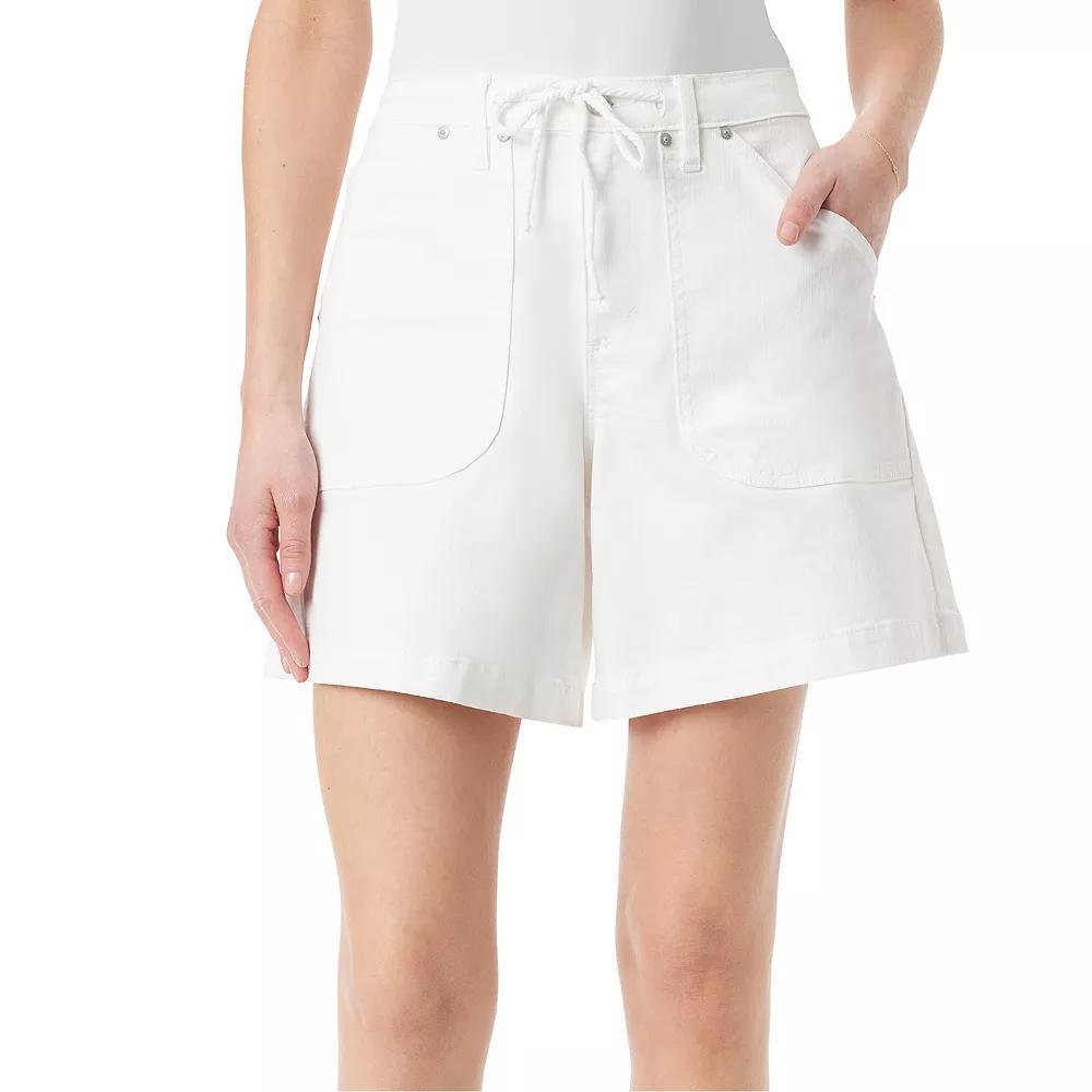 Petite Gloria Vanderbilt Utility Shorts, Women's,  Product Image