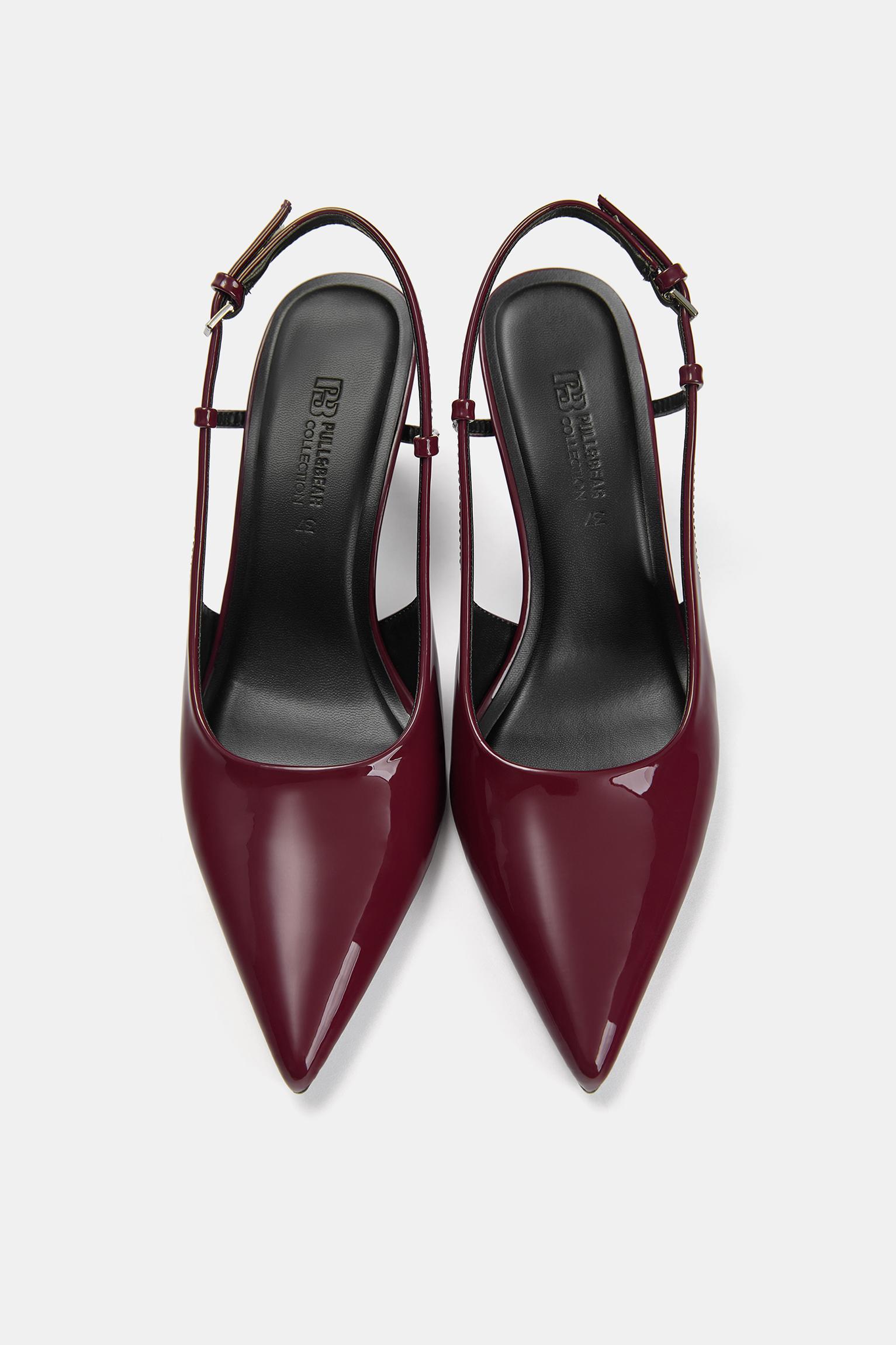 Faux patent leather high-heel shoes Product Image