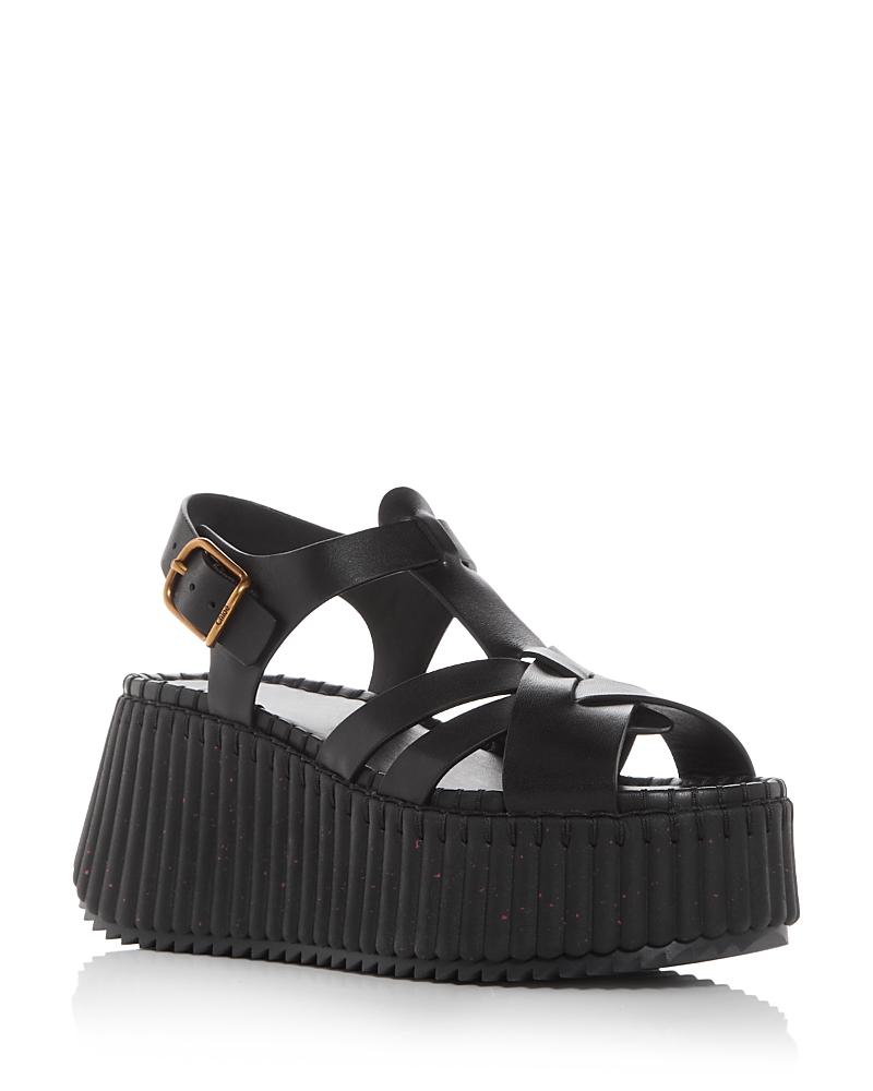 Chloe Womens Nama Wedge Sandals Product Image