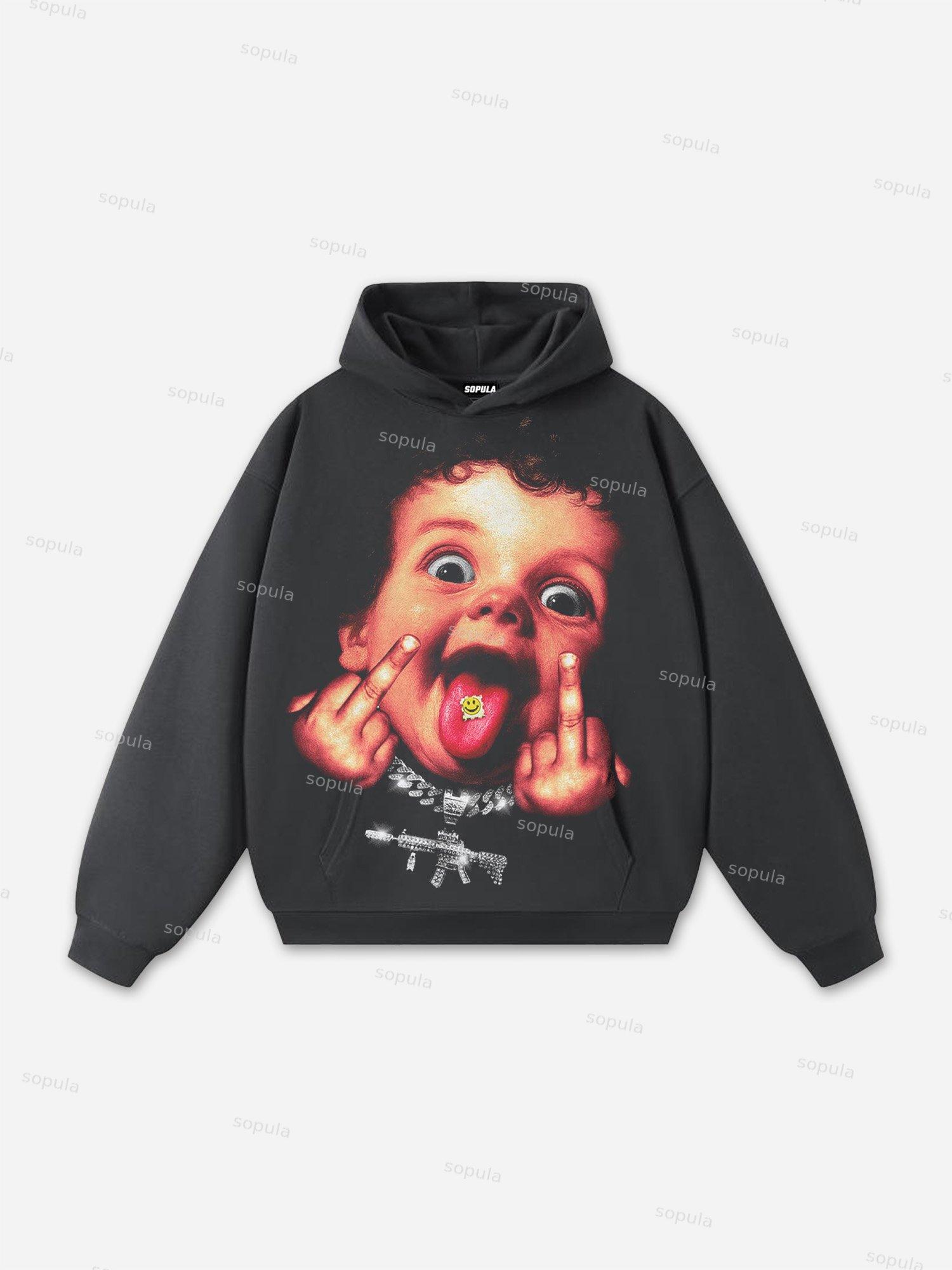 God Got Me Street Cupid Vintage Graphic Cropped T-shirt Product Image