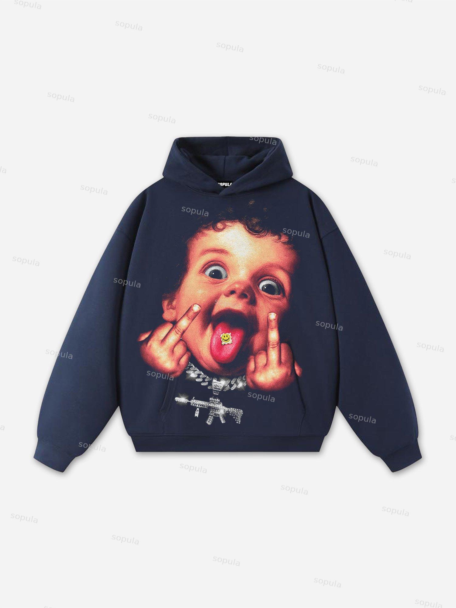 God Got Me Street Cupid Vintage Graphic Cropped T-shirt Product Image