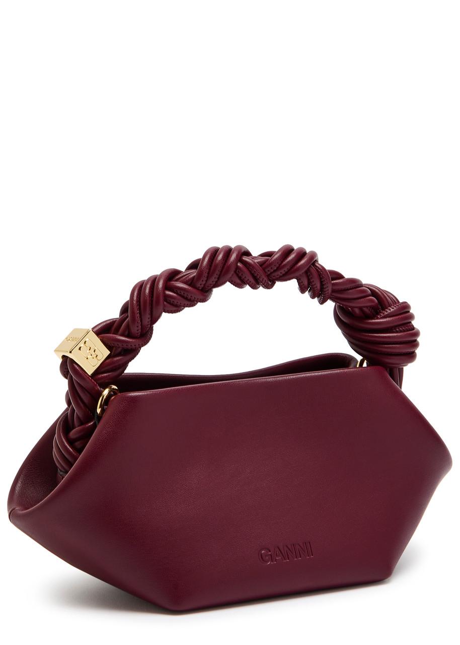 GANNI Bordeaux Mini Bou Handbag In Red Product Image