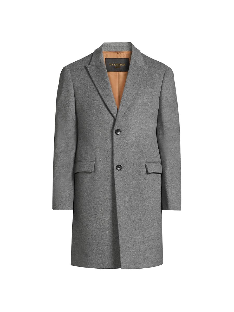 Mens Sutton Wool Single-Breasted Coat Product Image