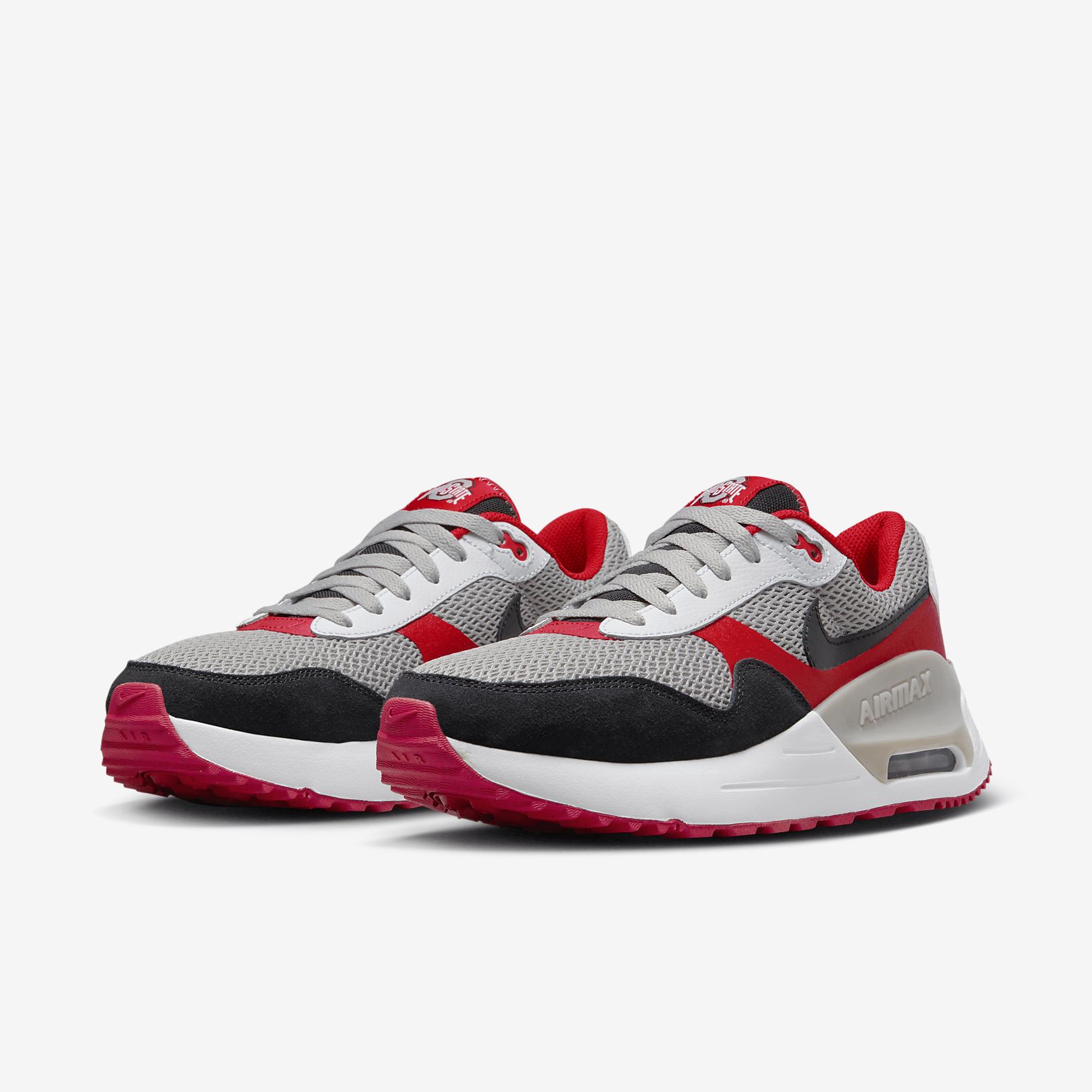 Nike College Air Max SYSTM (Ohio State) Men's Shoes Product Image