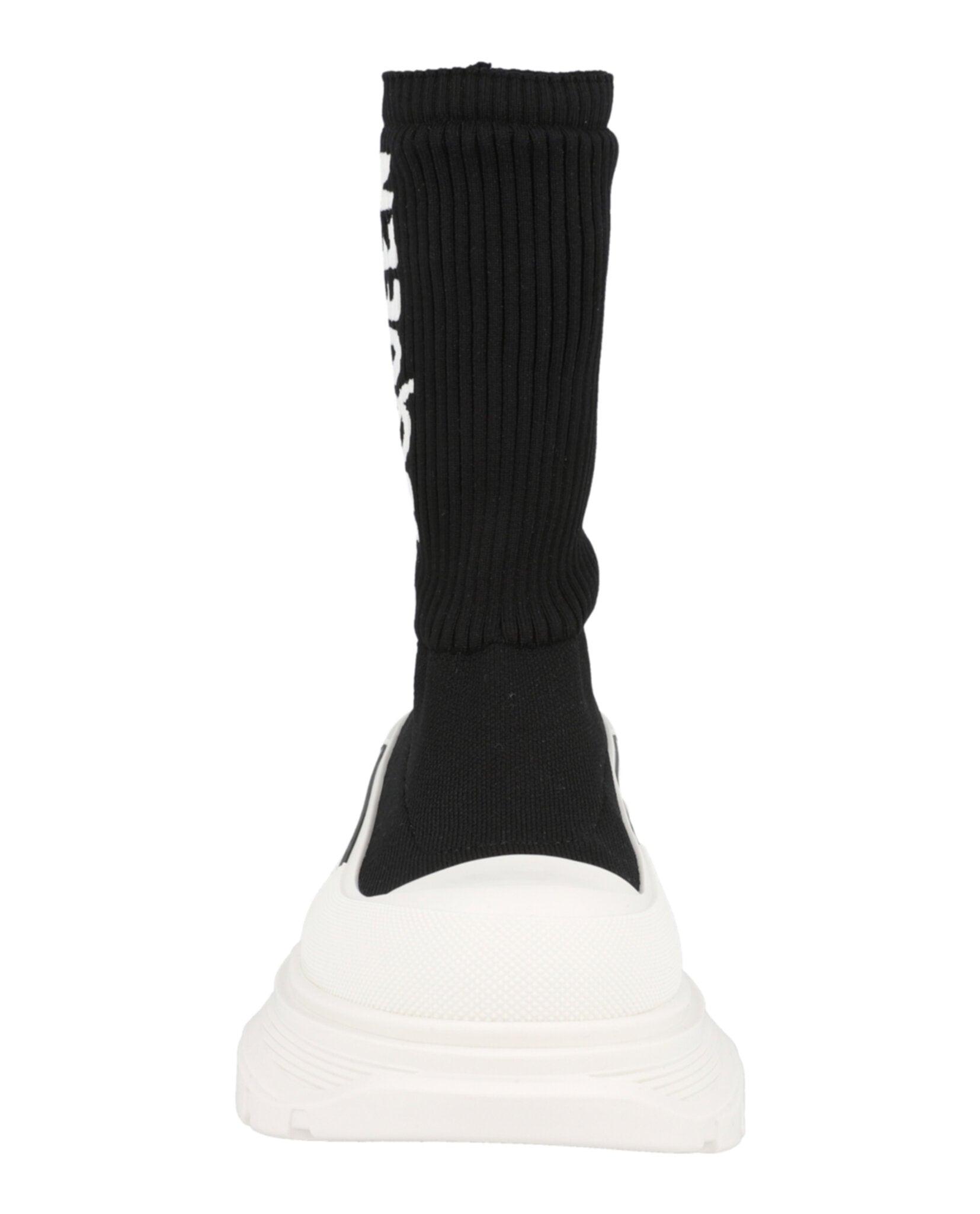 Alexander McQueen Women's Ribbed Tread Slick Boots Product Image