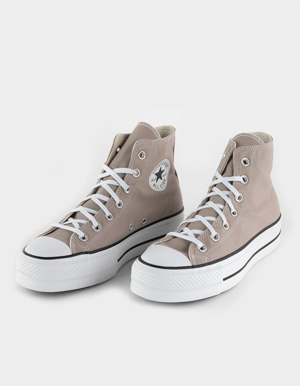 CONVERSE Chuck Taylor All Star Lift Platform Womens High Top Shoes - GRAY Product Image