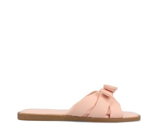 Journee Prylin Slip-On Bow Women's Flat Sandals,  Product Image