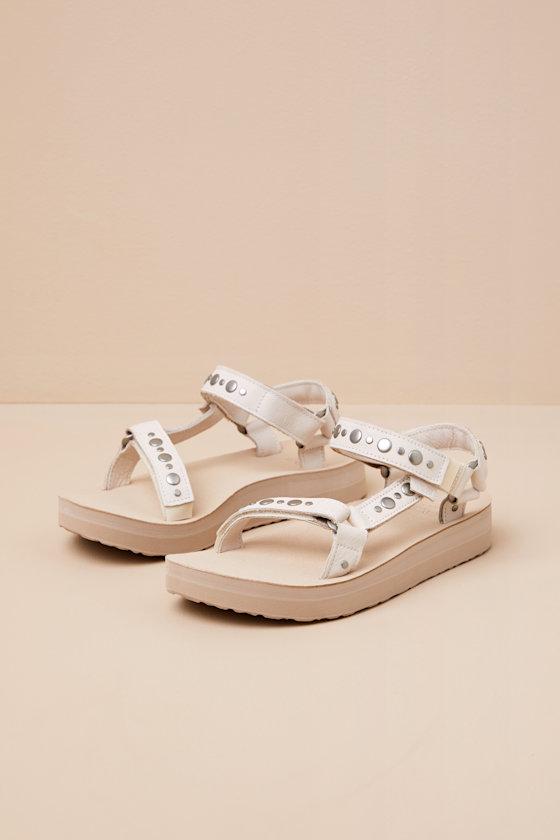 Midform Universal Coconut Studded Leather Sandals Product Image