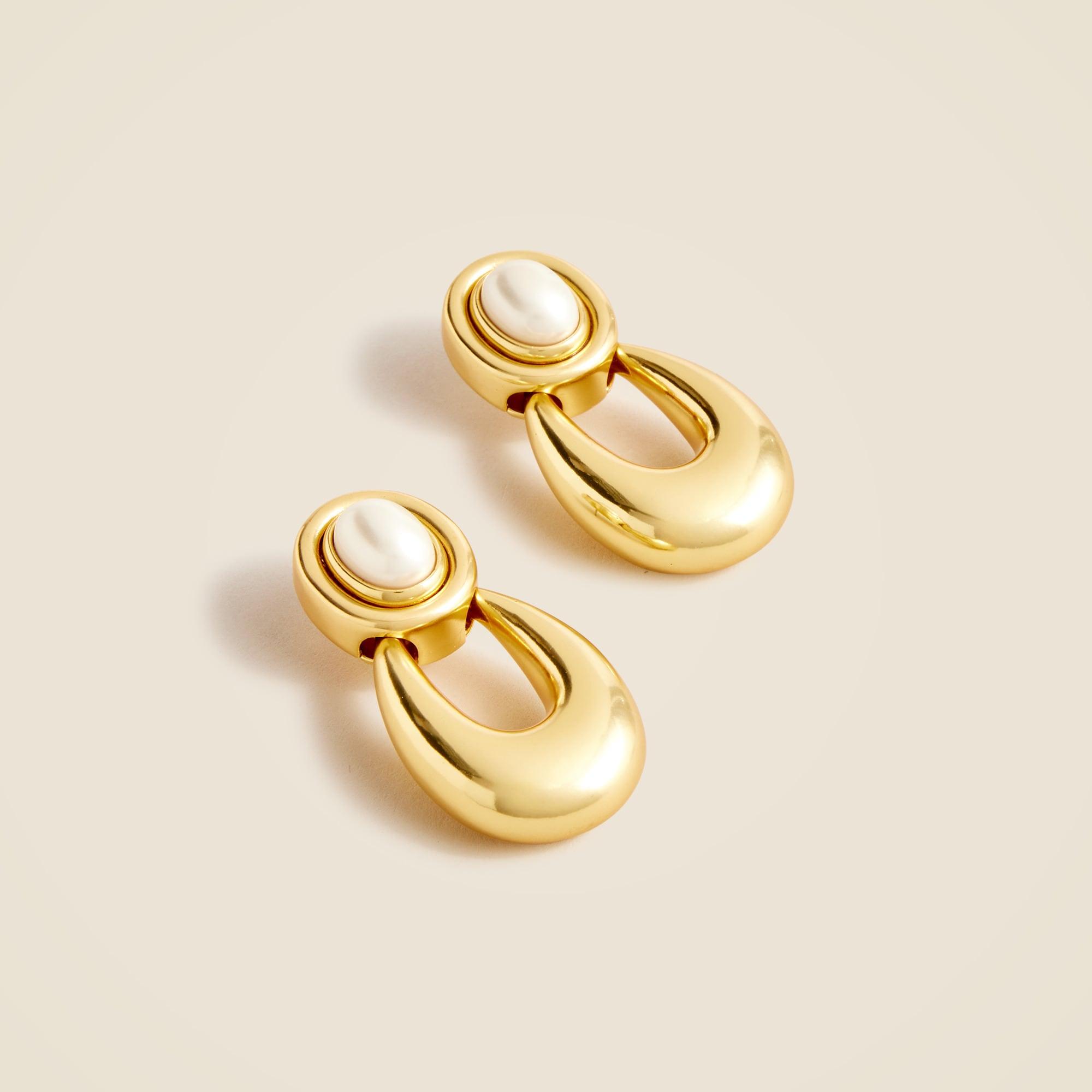 Pearl door knocker earrings Product Image