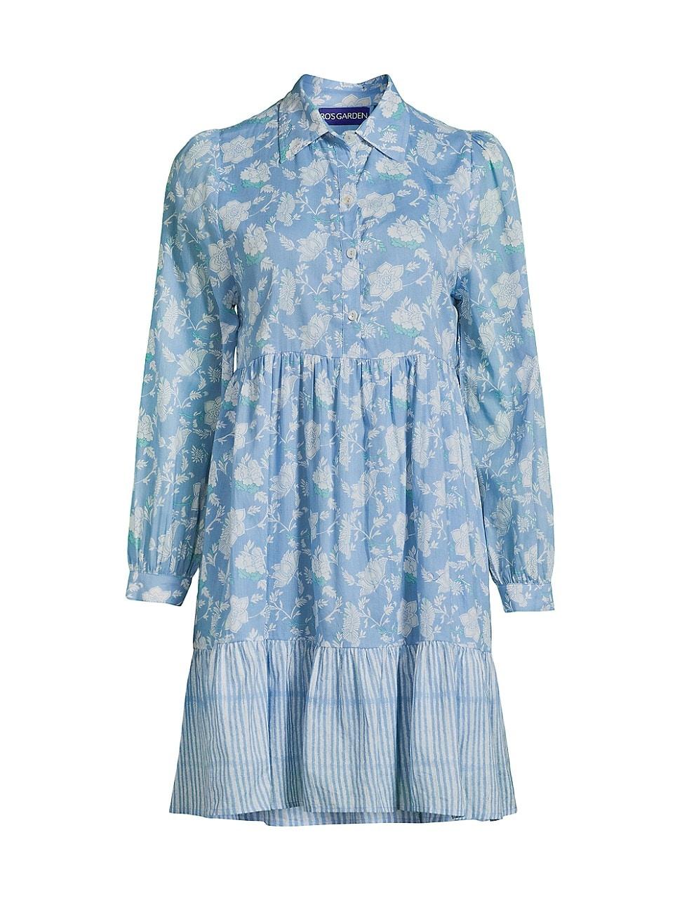 Womens Romy Floral Cotton Mini-Shirtdress Product Image