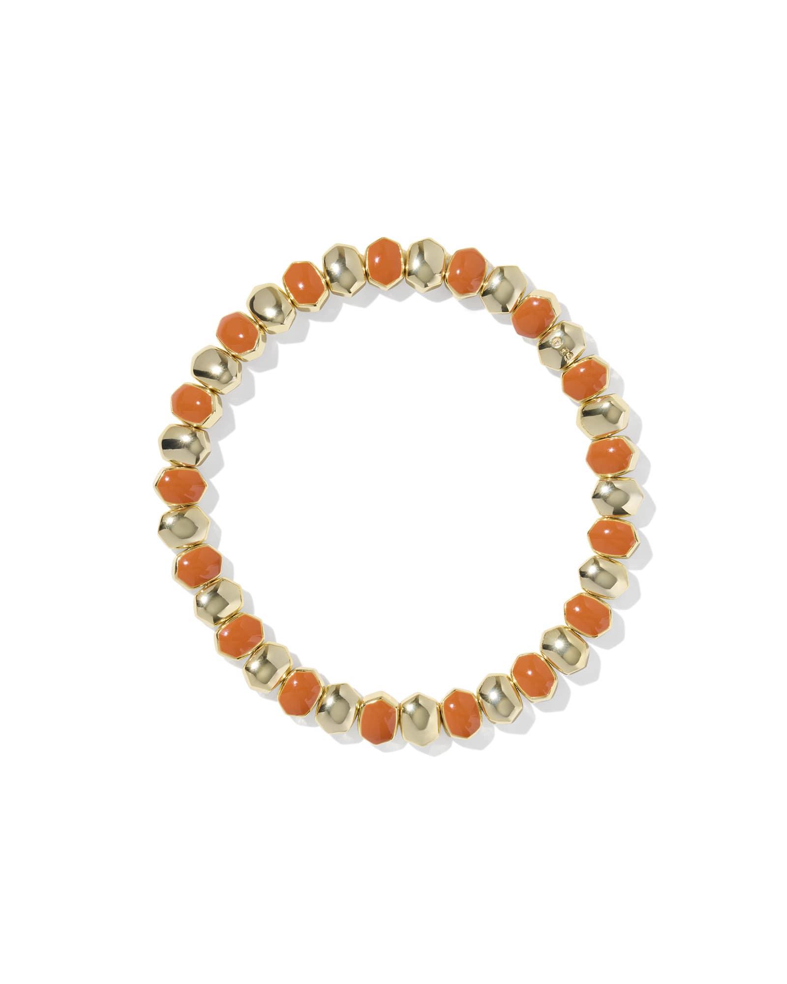 Daphne Enamel Gold Stretch Bracelet Product Image