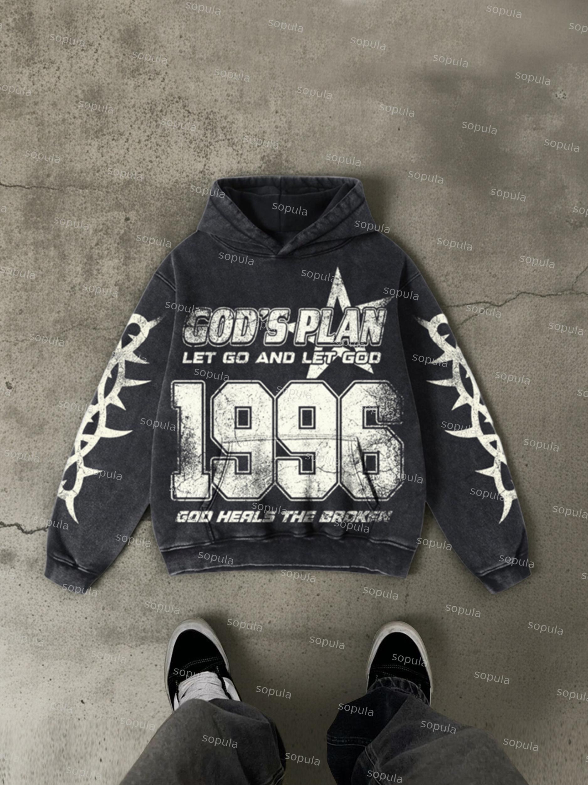 Boyz N The Hood Vintage Aged Graphic Acid Wash Hoodie Product Image