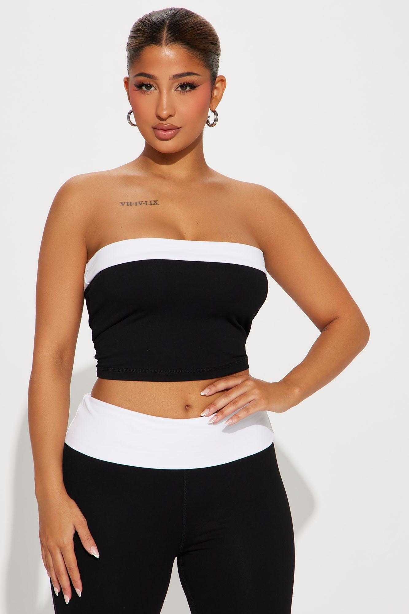 Running Errands Pant Set - Black/White Product Image