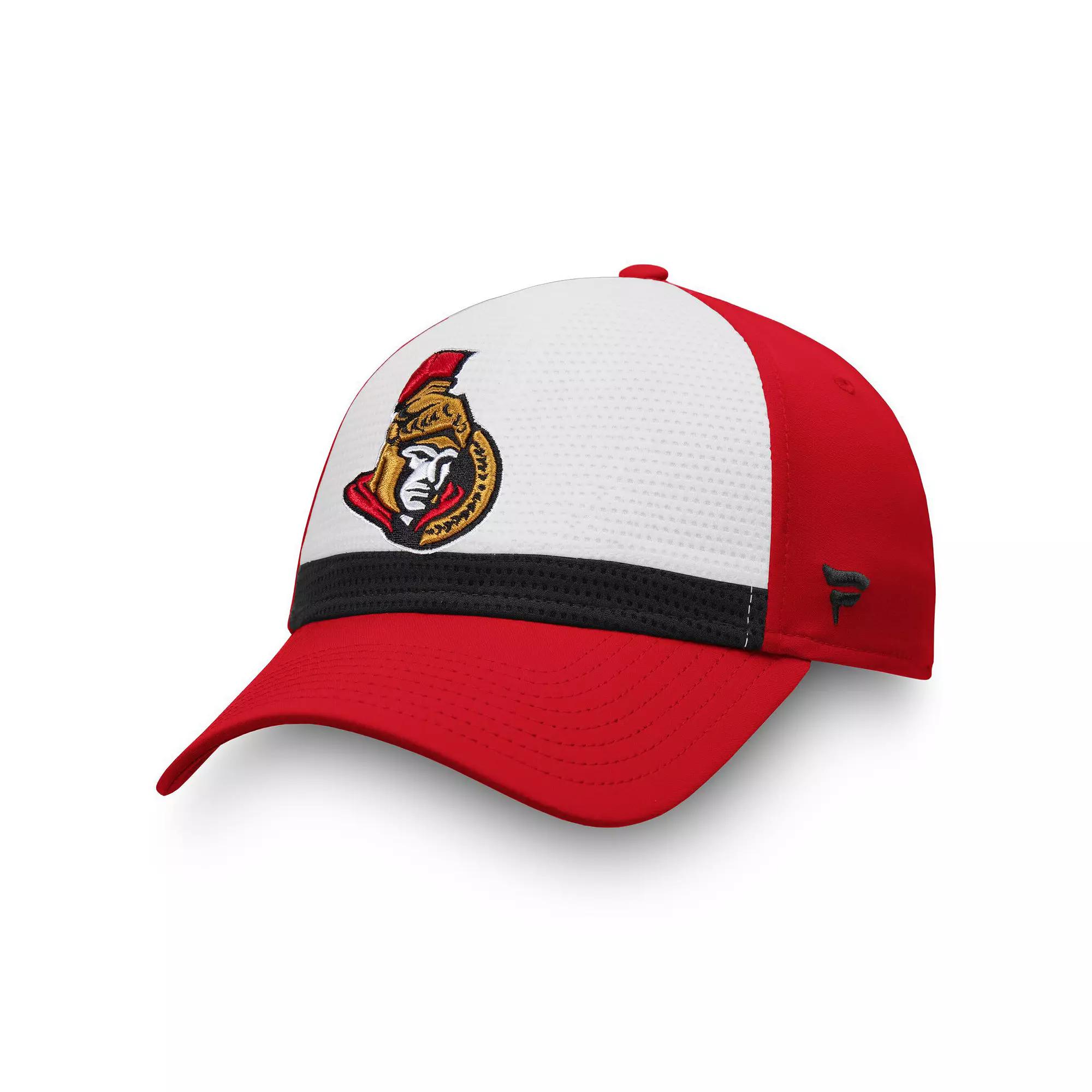 Men's Fanatics White/Red Ottawa Senators Breakaway Current Jersey Flex Hat, Size: Small/Medium, Sen White Product Image