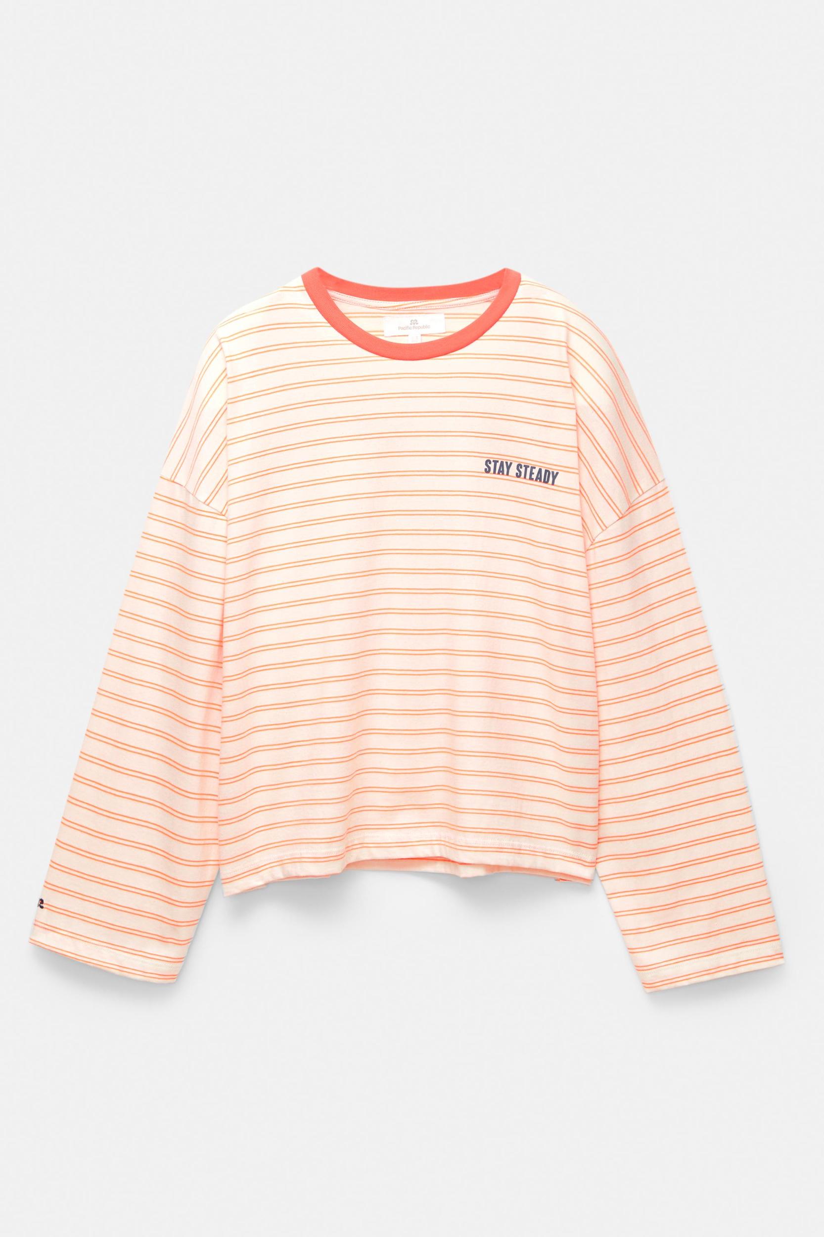 Long-sleeve striped T-shirt Product Image