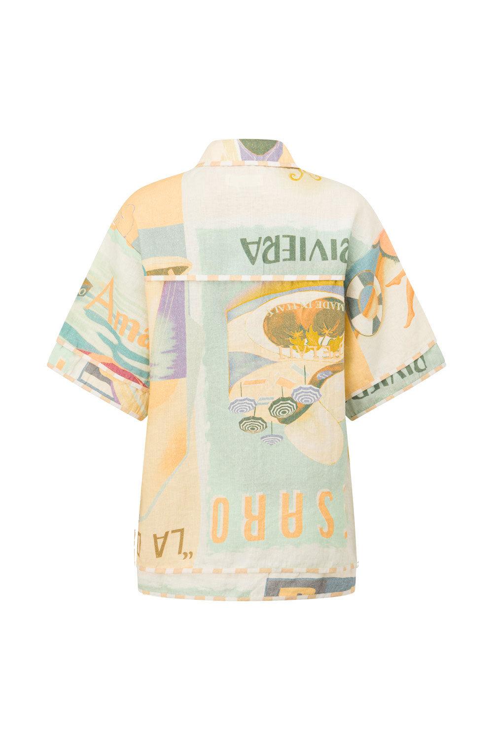 Portofino Top - Fiorire Acqua Product Image