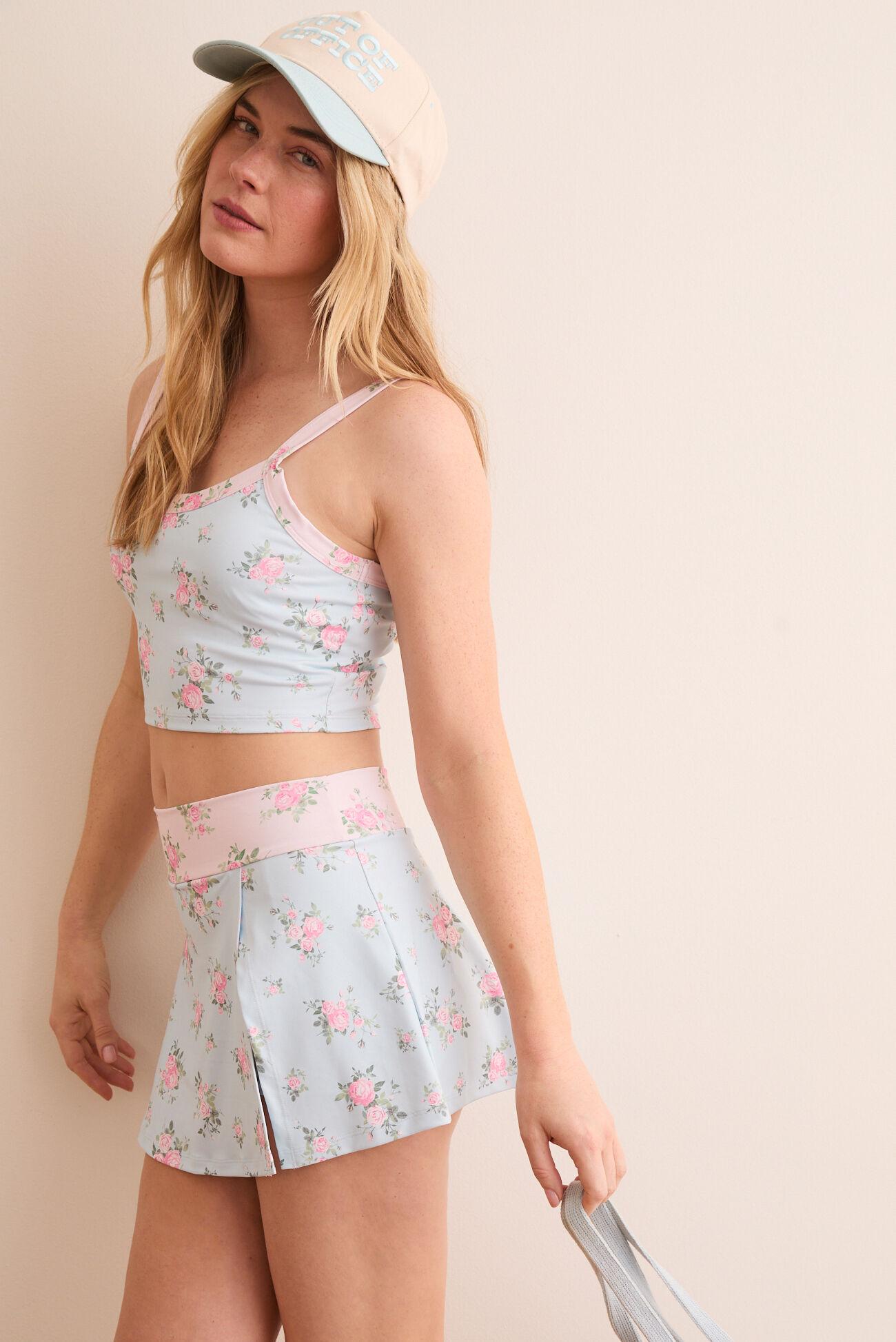 Tempo Floral Cropped Tank Product Image