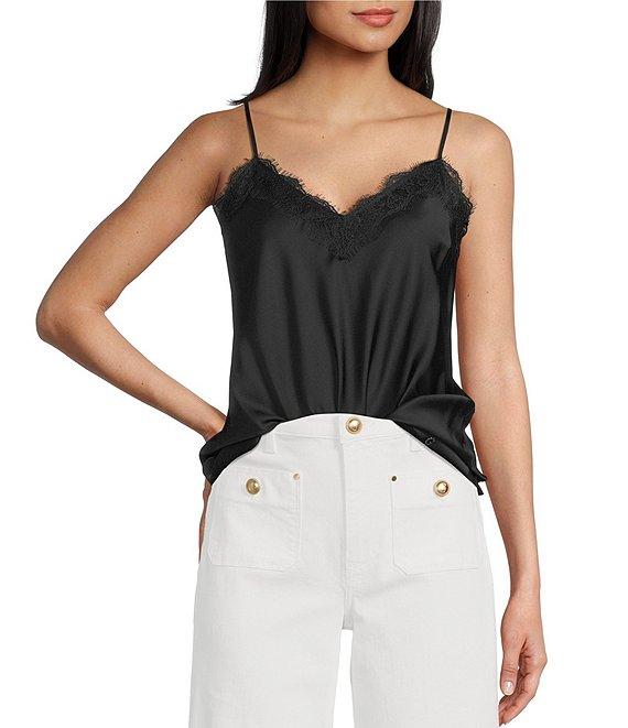 Guess Tullia Sleeveless Satin Lace Camisole Product Image