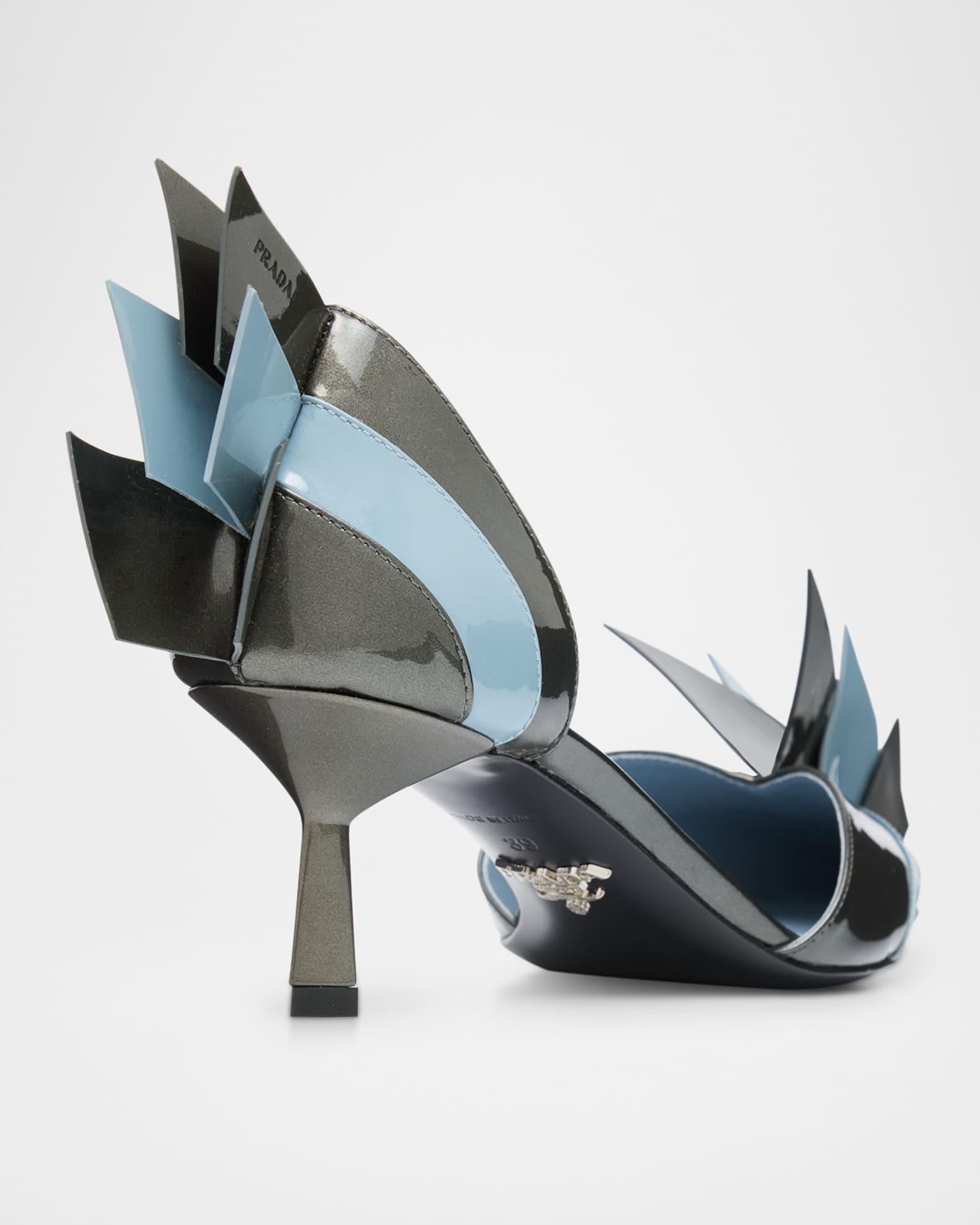 Modellerie d'Orsay Spike Bicolor Leather Pumps Product Image