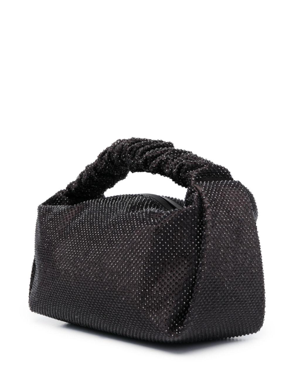 Scrunchie crystal-embellished mini bag Product Image