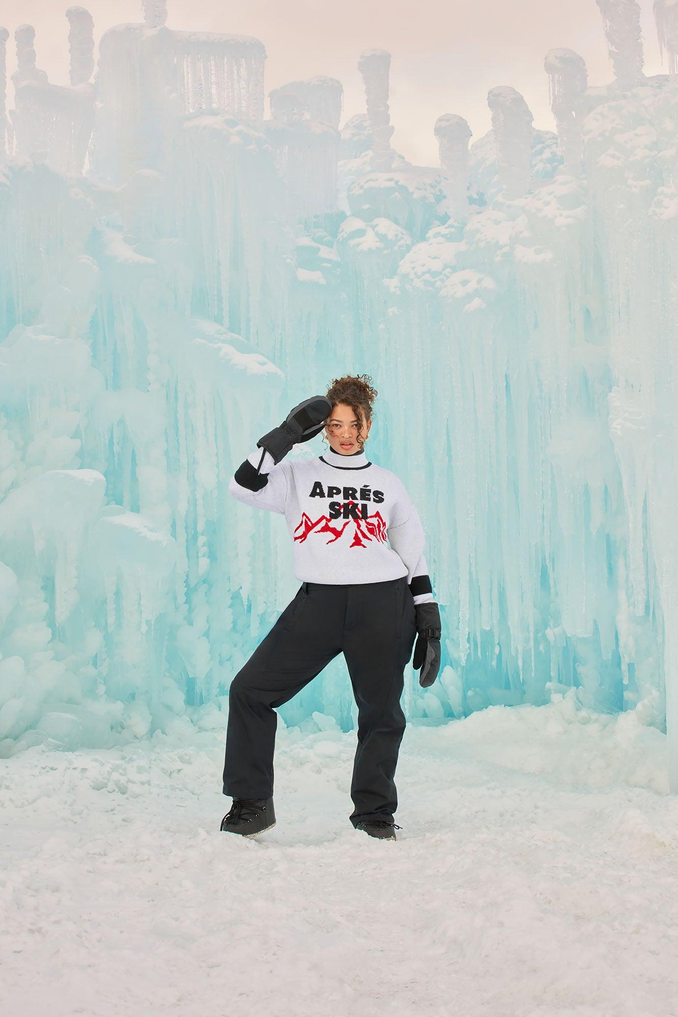 Après Ski Pullover Sweater - White/combo Female Product Image