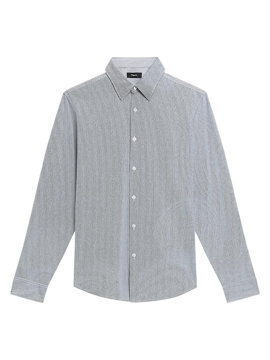 Mens Sylvain Cotton-Blend Button-Front Shirt Product Image