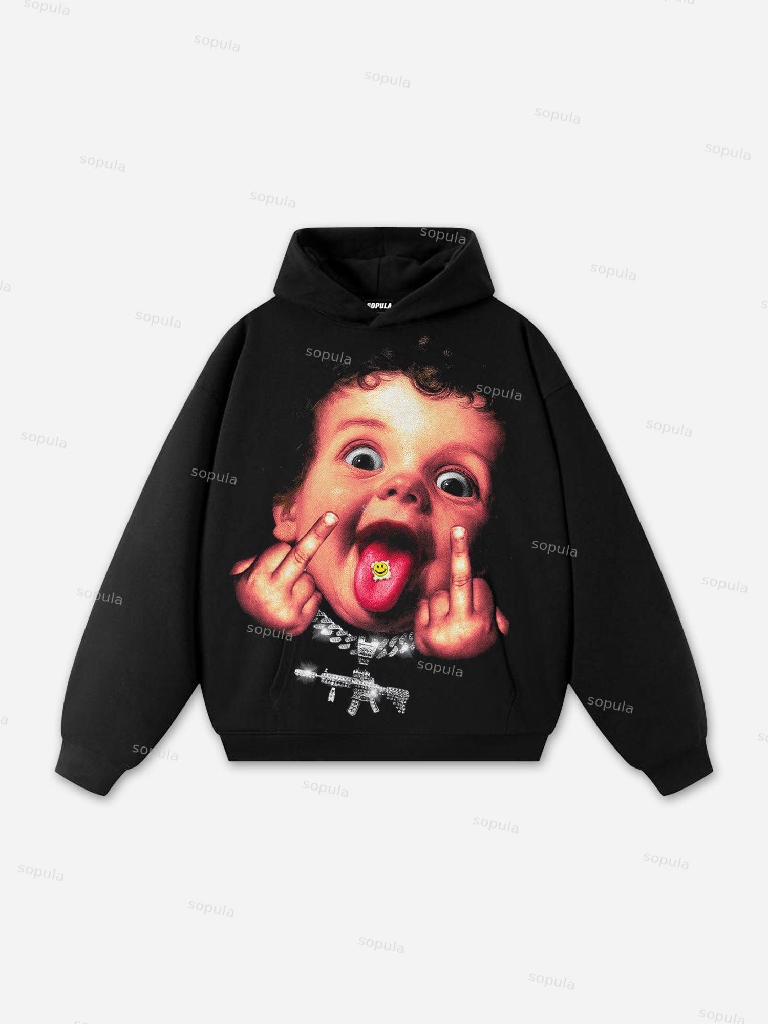 God Got Me Street Cupid Vintage Graphic Cropped T-shirt Product Image