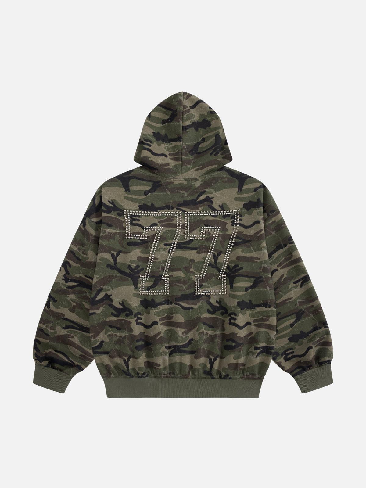 Aelfric Eden Camo Zip Up Hoodie Product Image