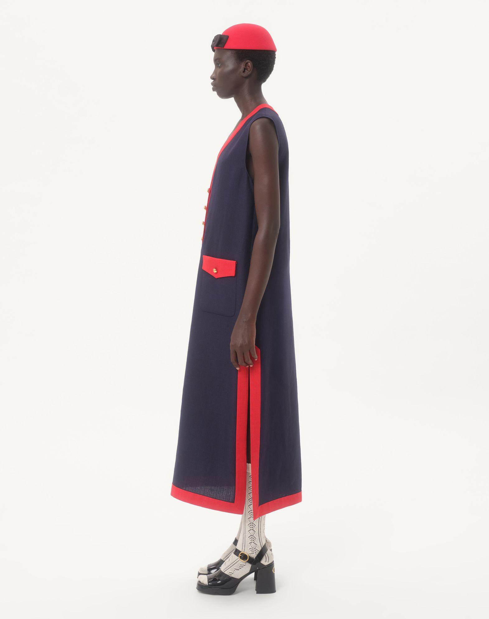 Viscose Linen Midi Dress Product Image