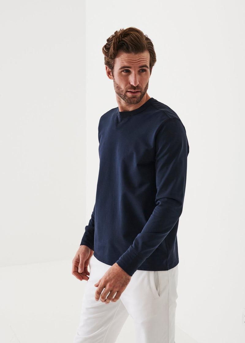 PATRICK ASSARAF PIMA COTTON FRENCH TERRY SWEATSHIRT Product Image
