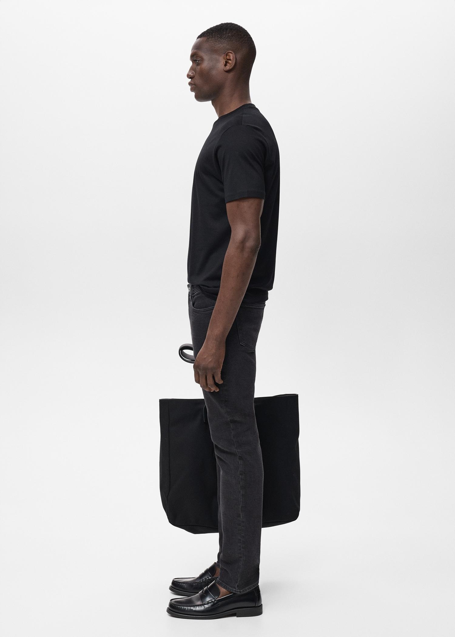 Slim fit black Jan jeans - Men | MANGO USA Product Image