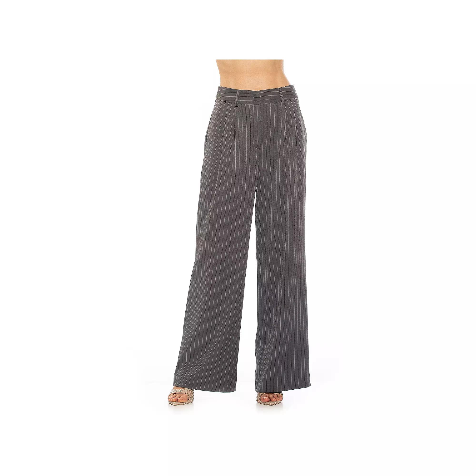 Women's ALEXIA ADMOR Elodie Belted Front Zip Wide Leg Pant,  Product Image