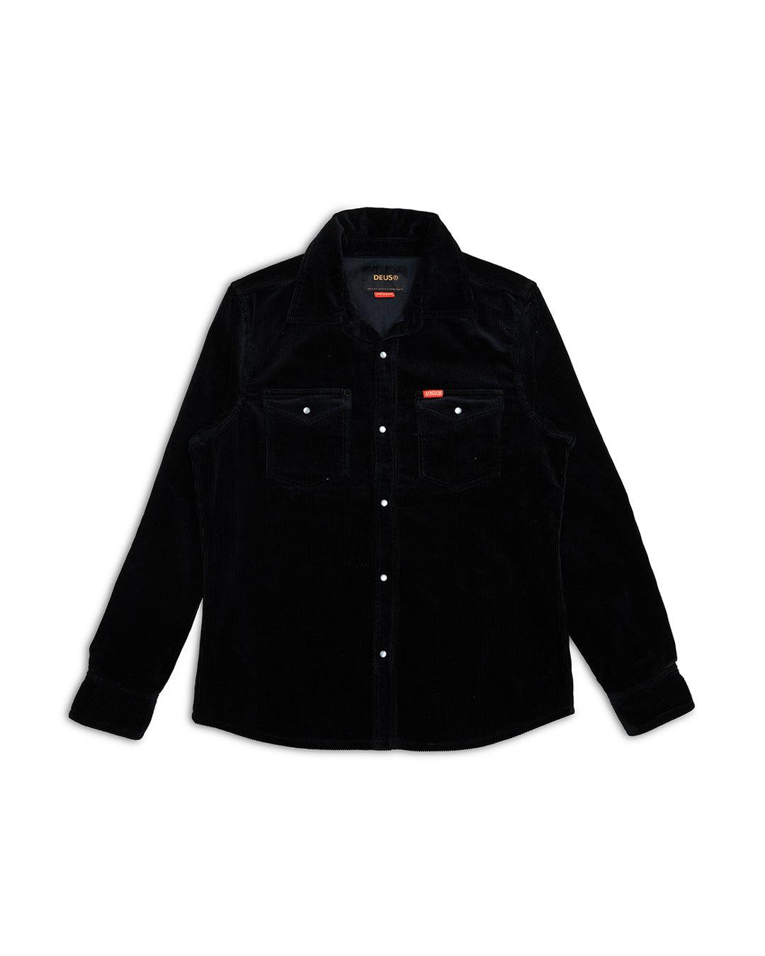 Western Cord Shirt - Black Product Image