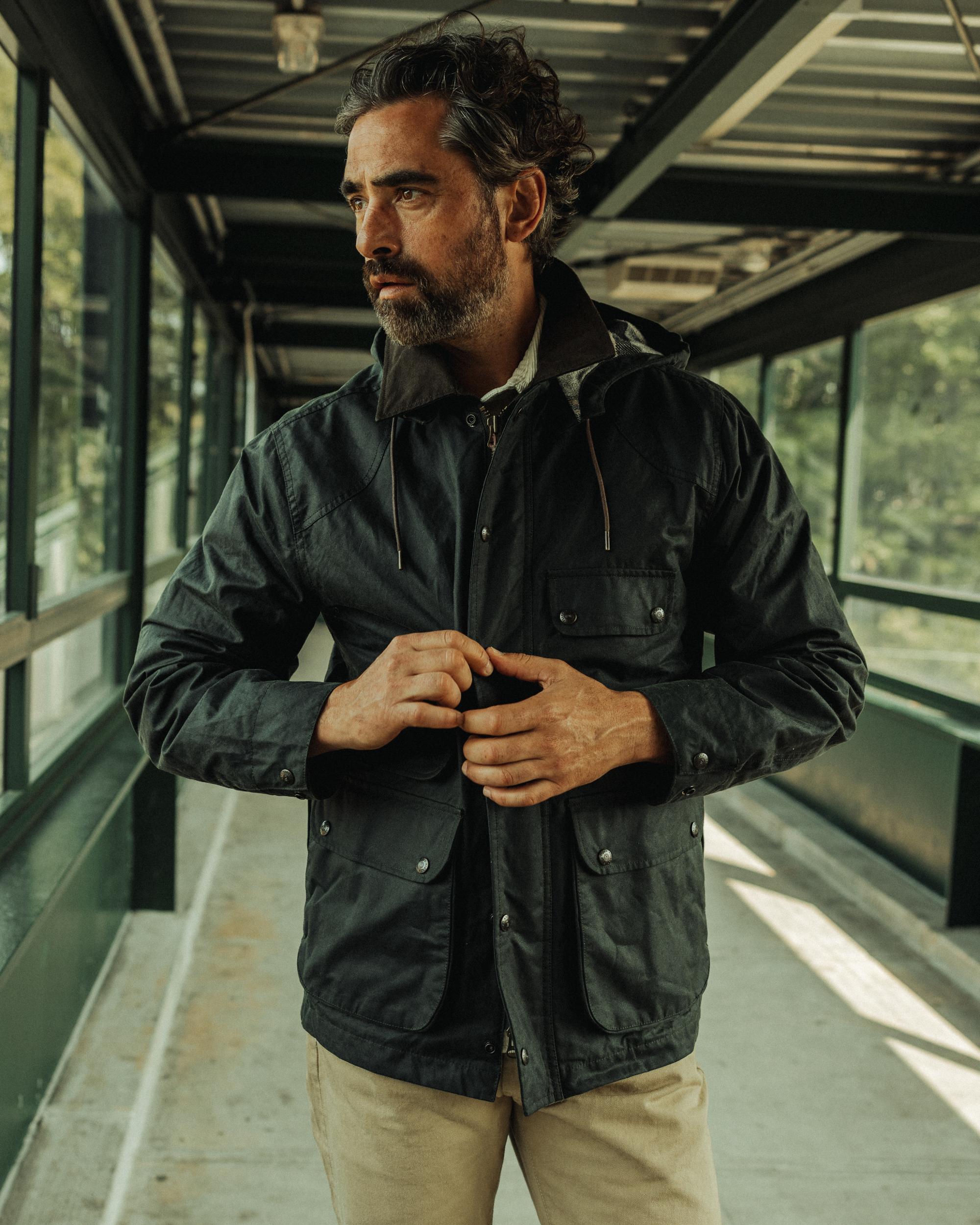 Flannel-Lined Waxed Hudson Jacket Product Image