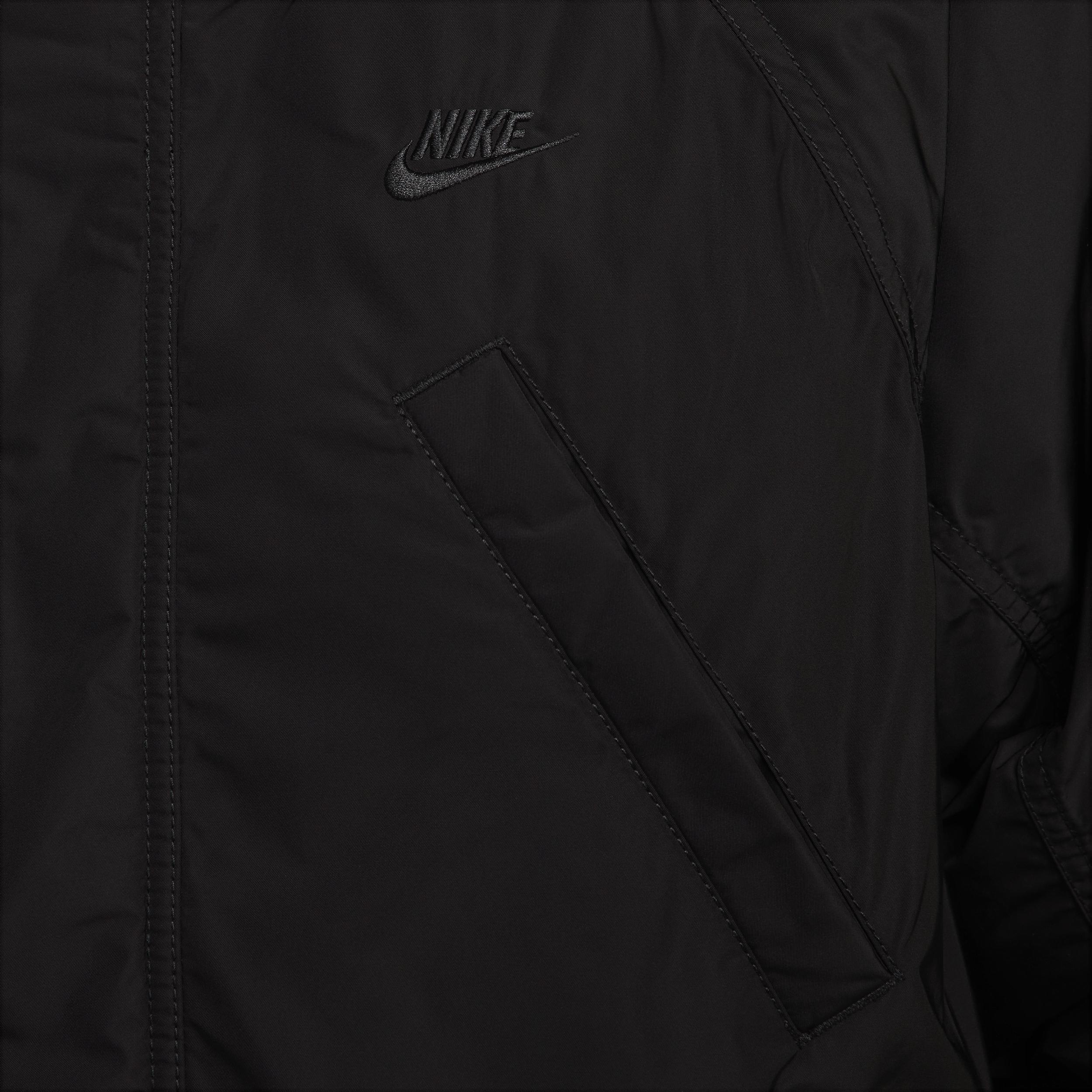 Nike Mens Sportswear Club Fleece Therma-FIT Parka in Khaki/BLACK Product Image