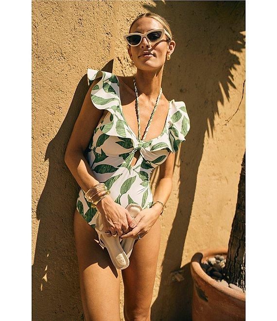 Antonio Melani x M.G. Style Ravello Bonded Ruffle One Piece Swimsuit Product Image