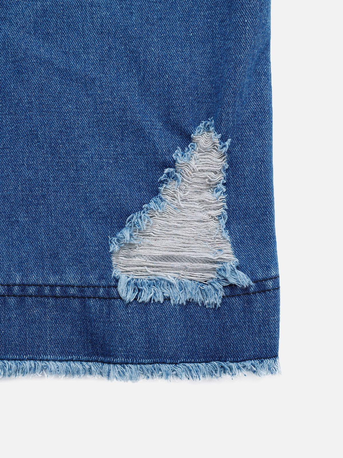 Aelfric Eden Denim Patchwork Sweatpants Product Image