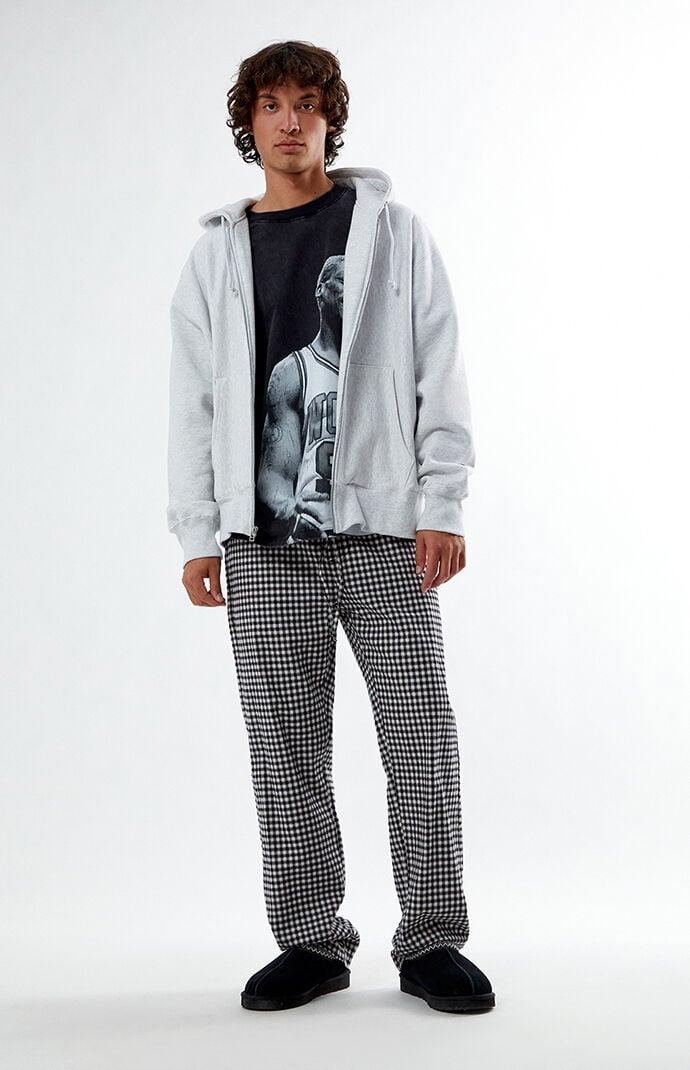 Black Plaid Pajama Pants Product Image