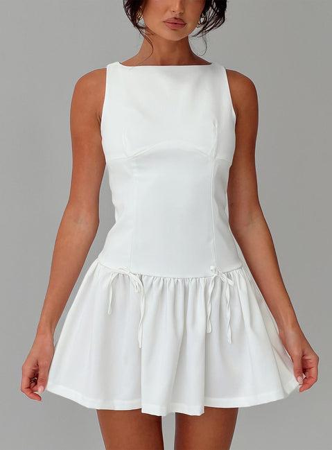 Milienne Mini Dress White Product Image