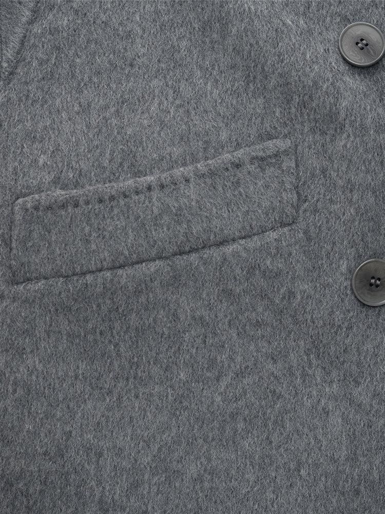 Alpaca Wool Longline Women Overcoat Product Image