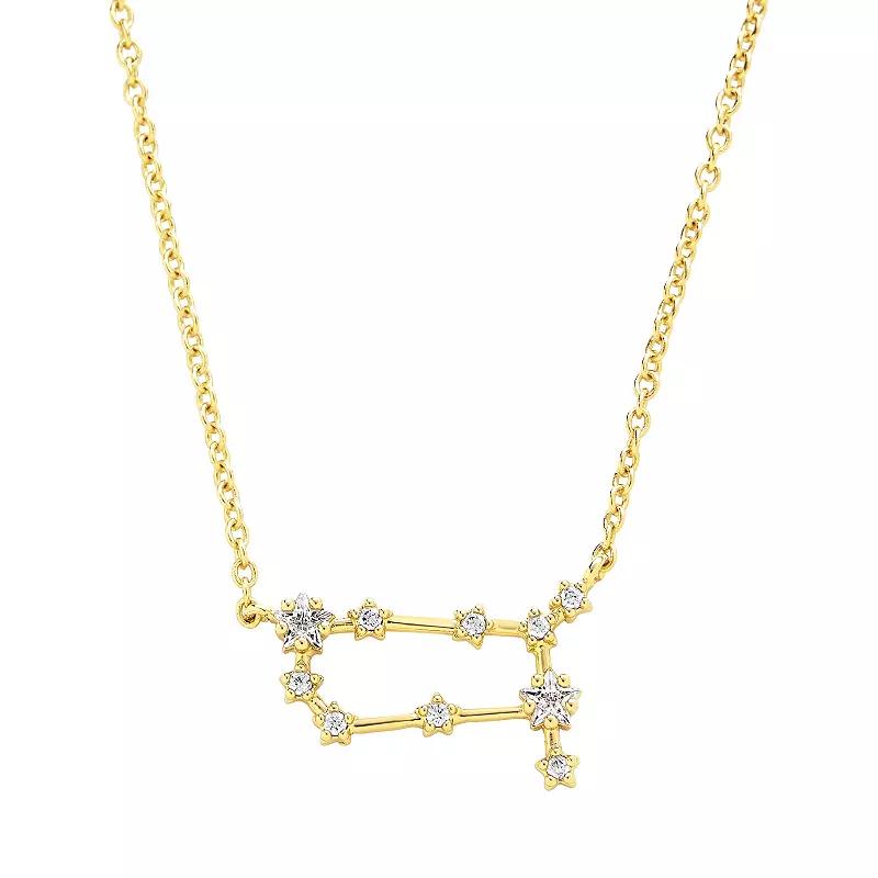MC Collective Cubic Zirconia Constellation Necklace, Women's, 14k Gold Tone Gemini Product Image