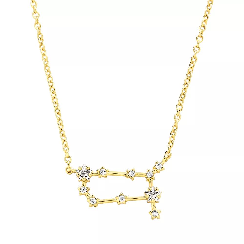 MC Collective Cubic Zirconia Constellation Necklace, Women's, 14k Gold Tone Gemini Product Image