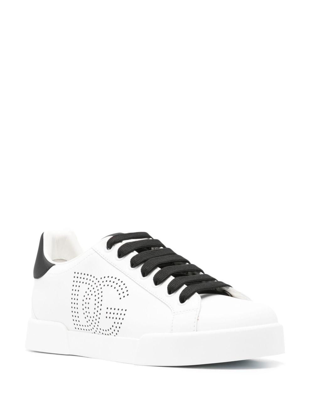 Portofino perforated-logo leather sneakers Product Image