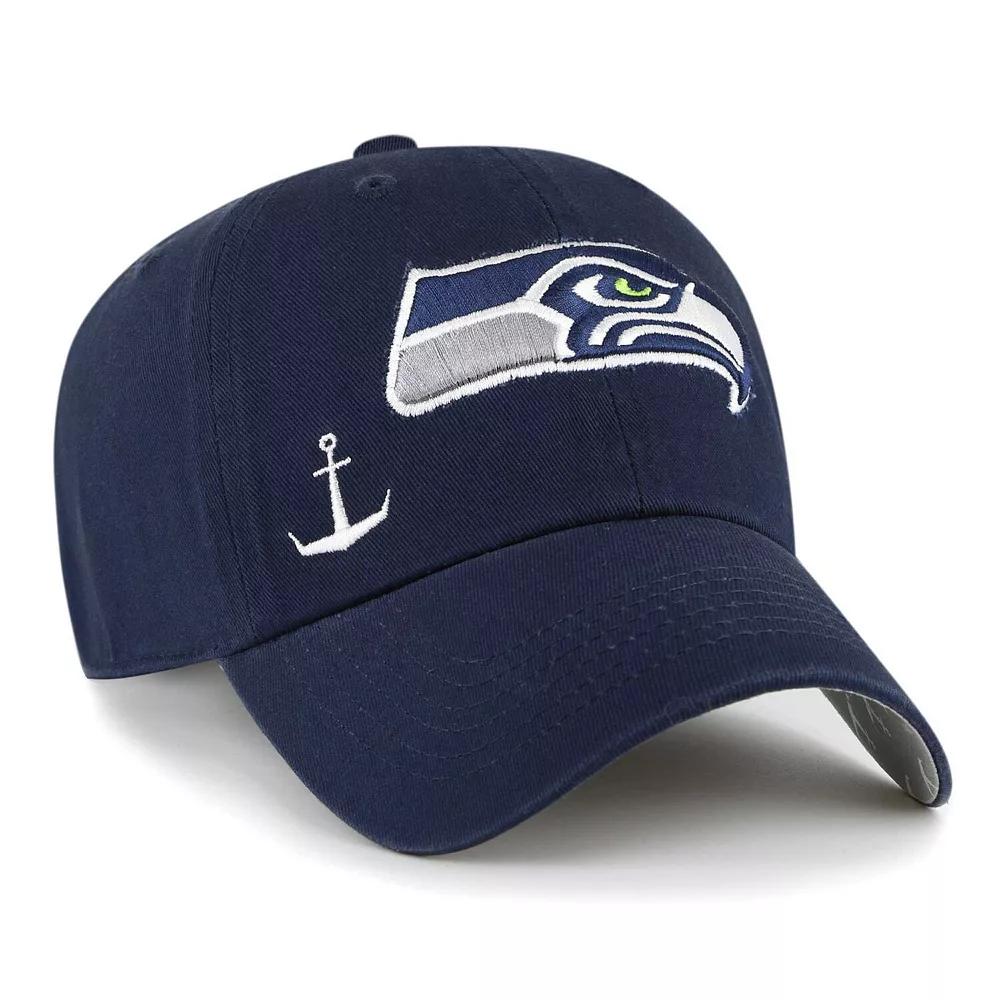 Women's '47 College Navy Seattle Seahawks Confetti Icon Clean Up Adjustable Hat, Blue Product Image
