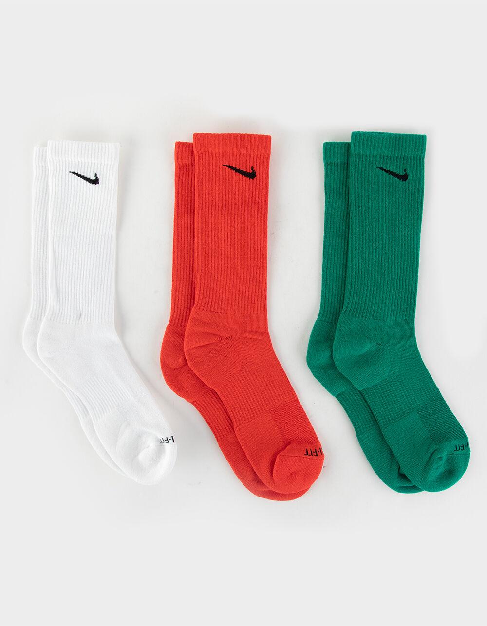 NIKE Everyday Plus Cushioned 3 Pack Crew Socks - BLUE COMBO Product Image