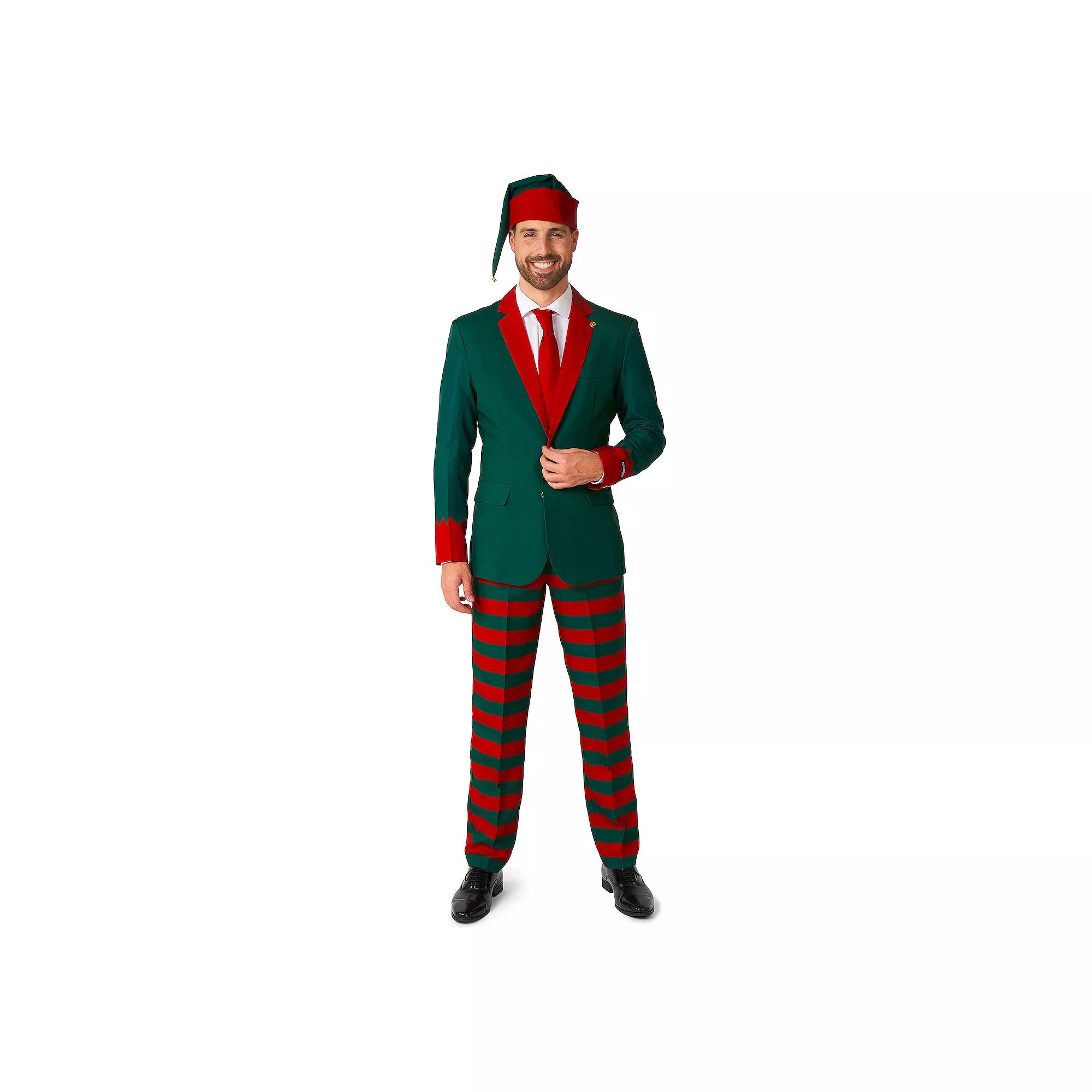 Men's Suitmeister Christmas Santa Elf Suit, Santas Elf Green Product Image