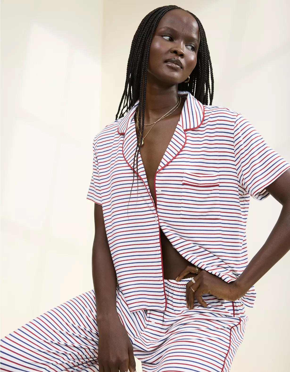 Aerie Real Soft® Short Sleeve Pajama Shirt Product Image