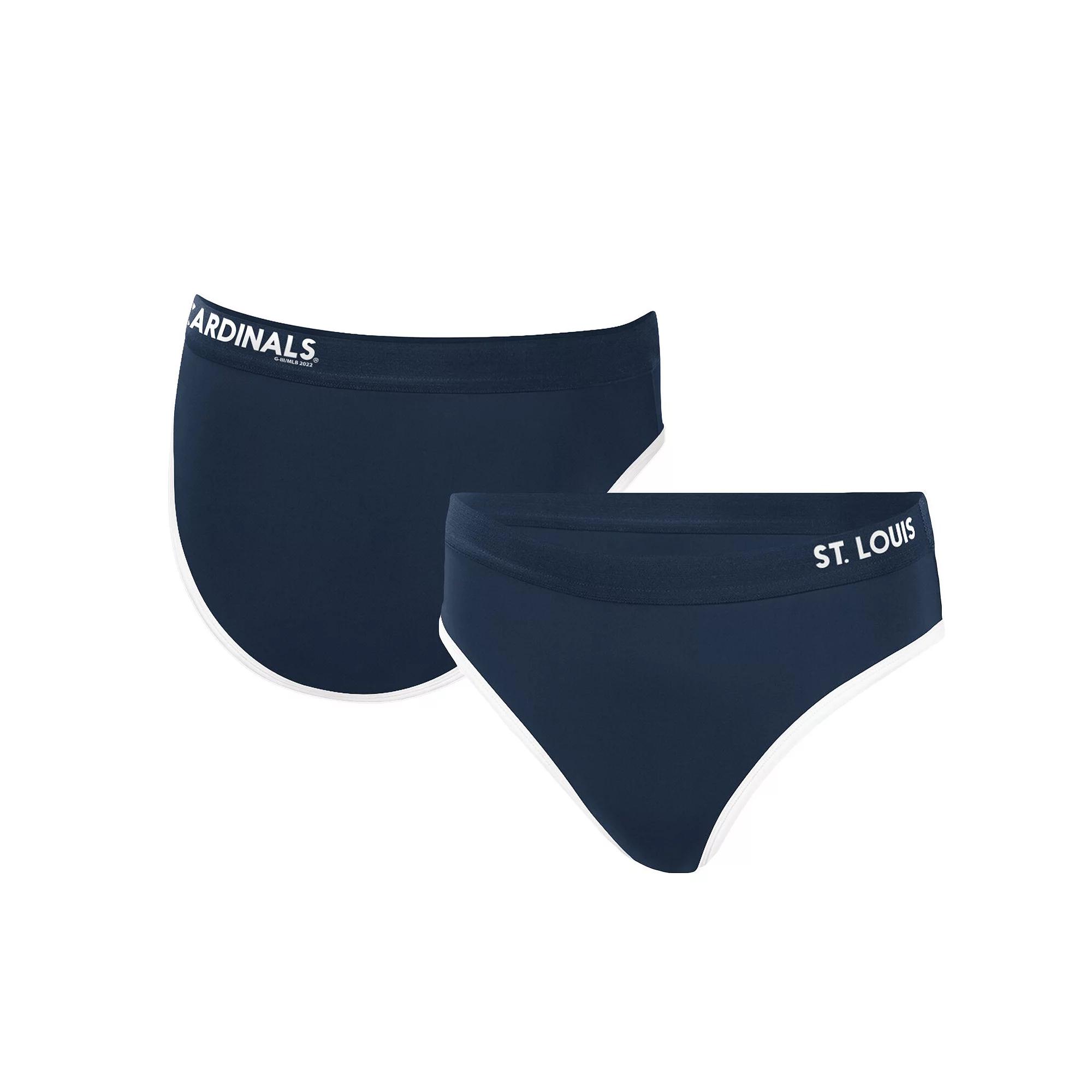 Women's G-III 4Her by Carl Banks Navy St. Louis Cardinals Southpaw Bikini Bottom,  Product Image